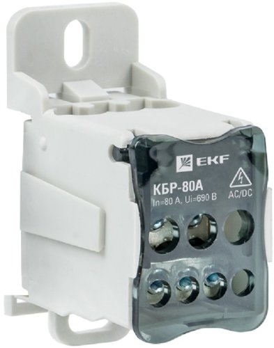Блок распределительный EKF PROxima KBR РБД-80 80А фото Блок распределительный EKF PROxima KBR РБД-80 80А картинка